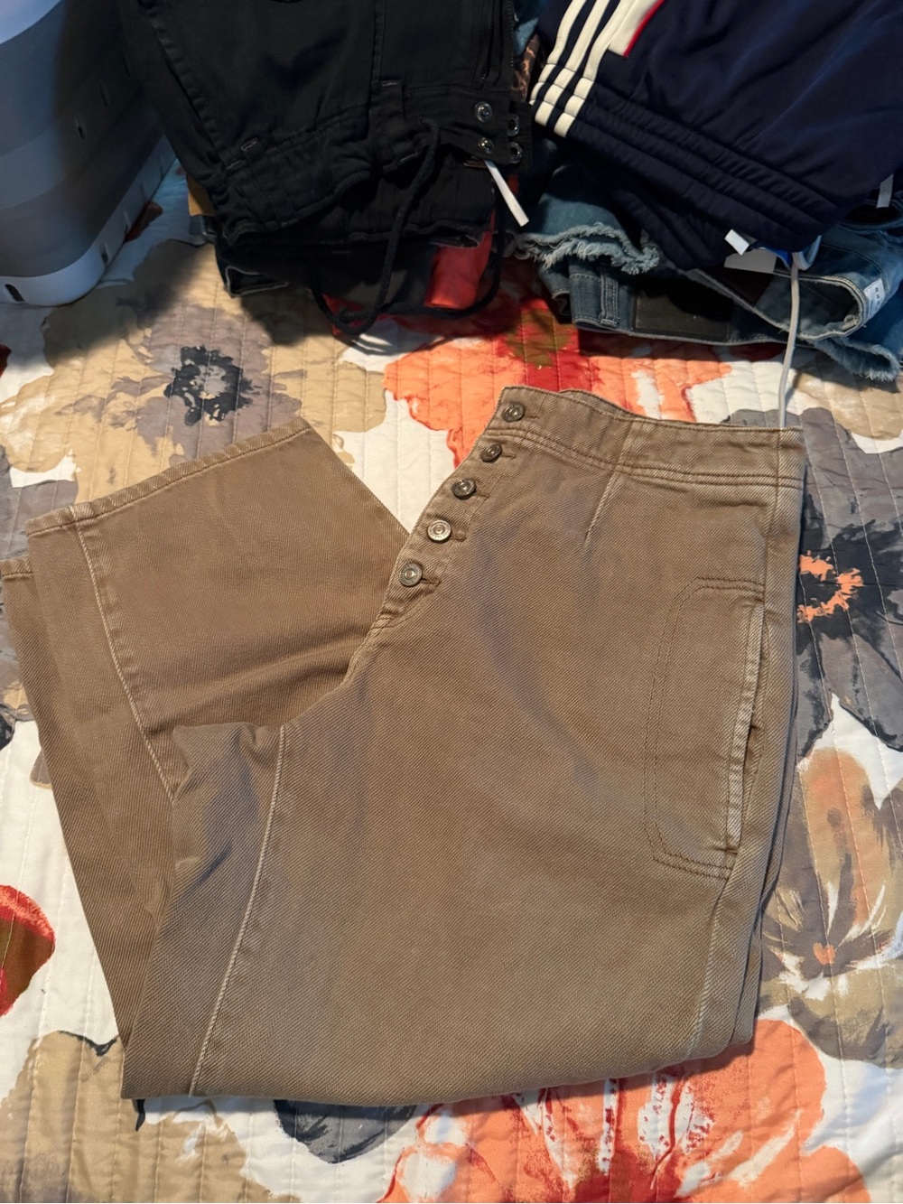 NWOT Free People Osaka Barrel Crop Jeans
